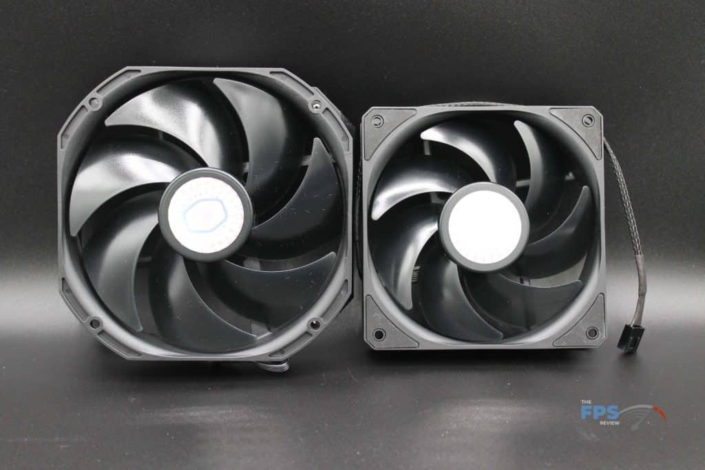 Cooler Master MasterAir MA624 Stealth fans front view