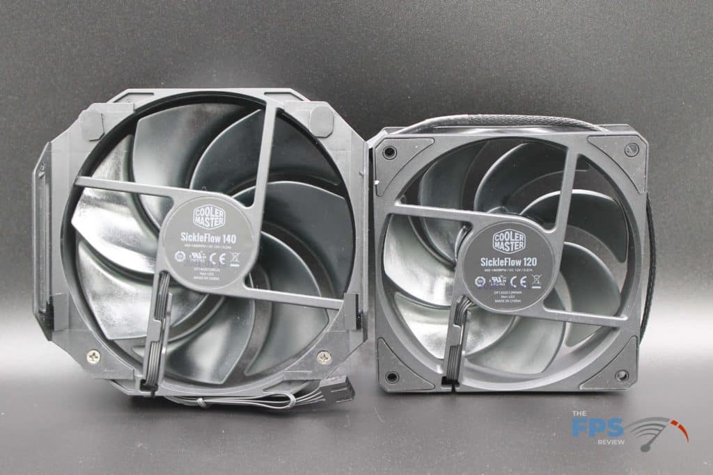 Cooler Master MasterAir MA624 Stealth fans back view