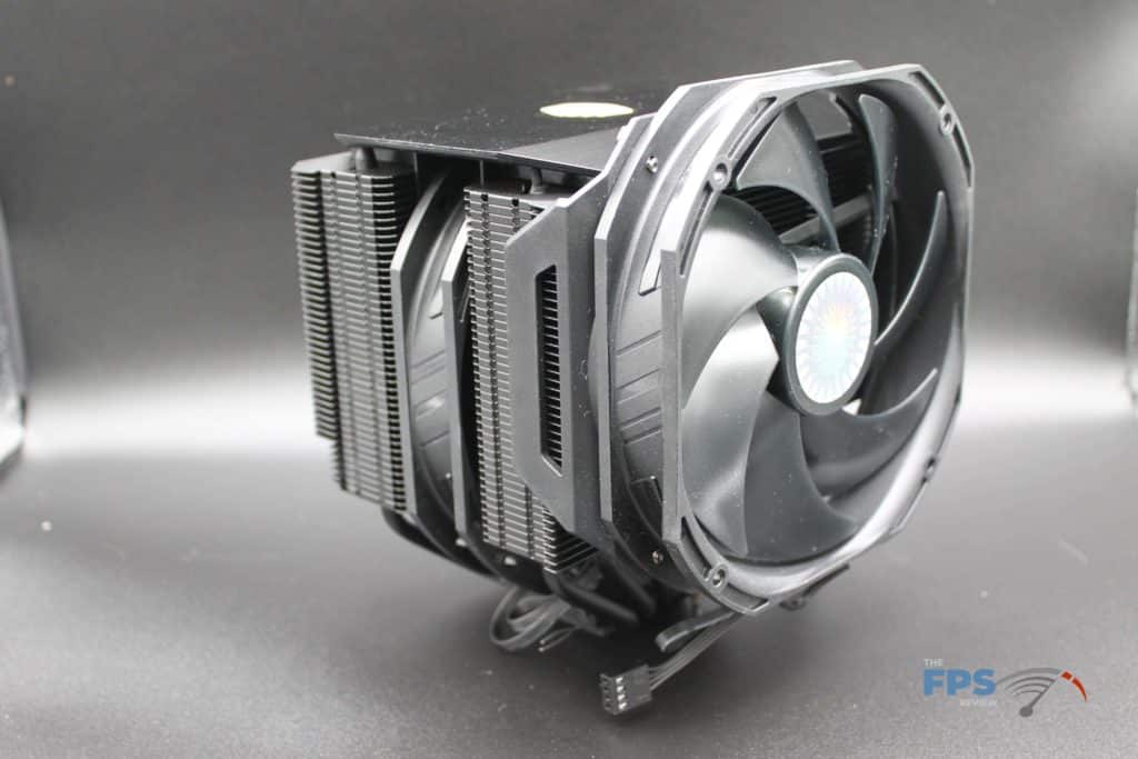 Cooler Master MasterAir MA624 Stealth with outside fan angle view