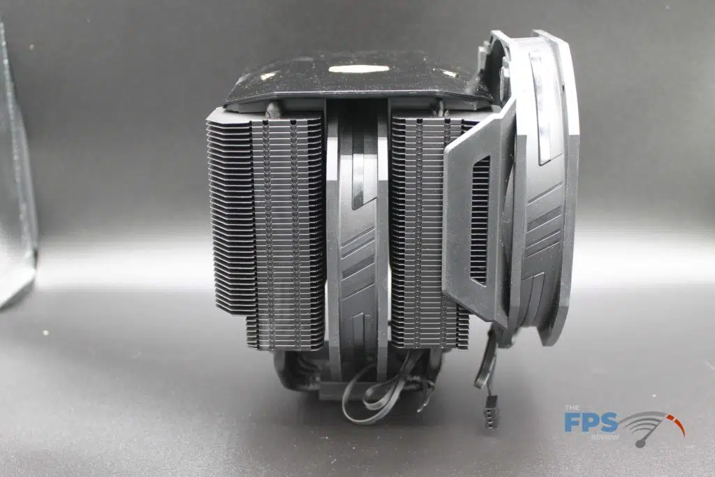 Cooler Master MasterAir MA624 Stealth with outside fan side view
