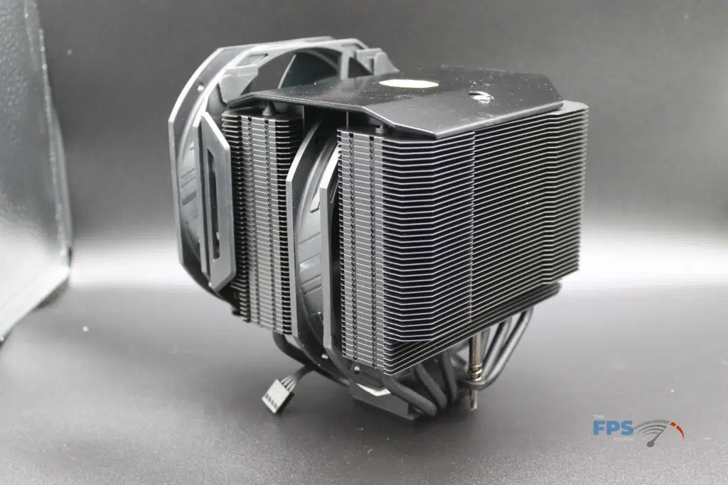 with outside fan rear angle view