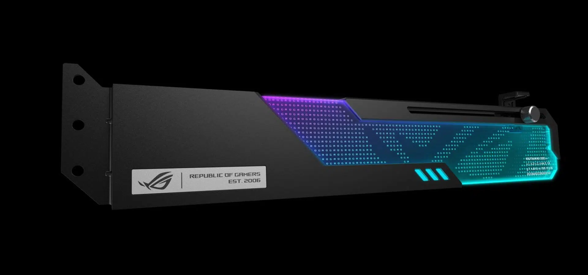 ASUS Details the ROG Wingwall, a Graphics Card Holder with Lots of RGB