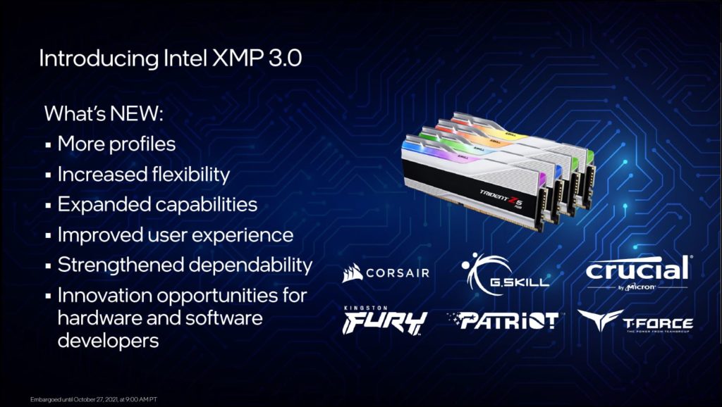 Intel XMP 3.0 Presentation Slide
