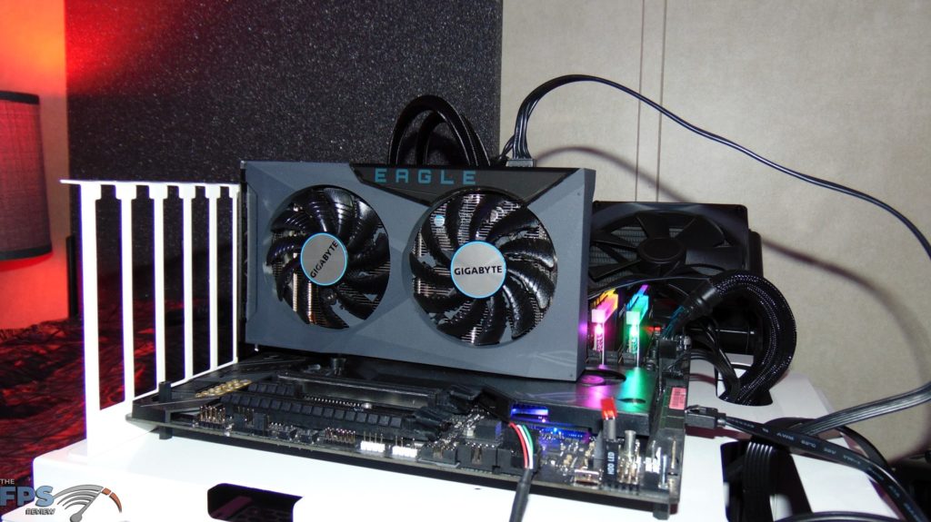 GIGABYTE Radeon RX 6500 XT EAGLE 4G video card installed in computer system