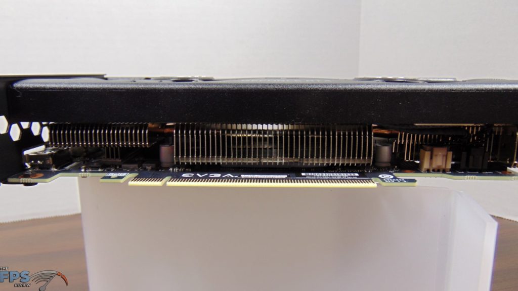 EVGA GeForce RTX 3050 XC BLACK GAMING video card bottom view