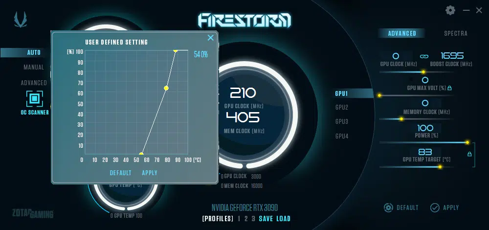 ZOTAC GAMING GeForce RTX 3090 Trinity Zotac FireStorm