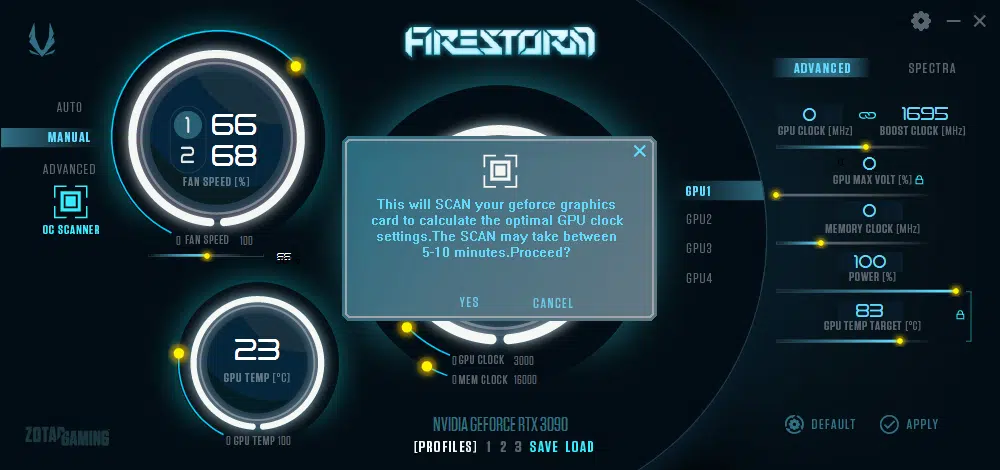 ZOTAC GAMING GeForce RTX 3090 Trinity Zotac FireStorm