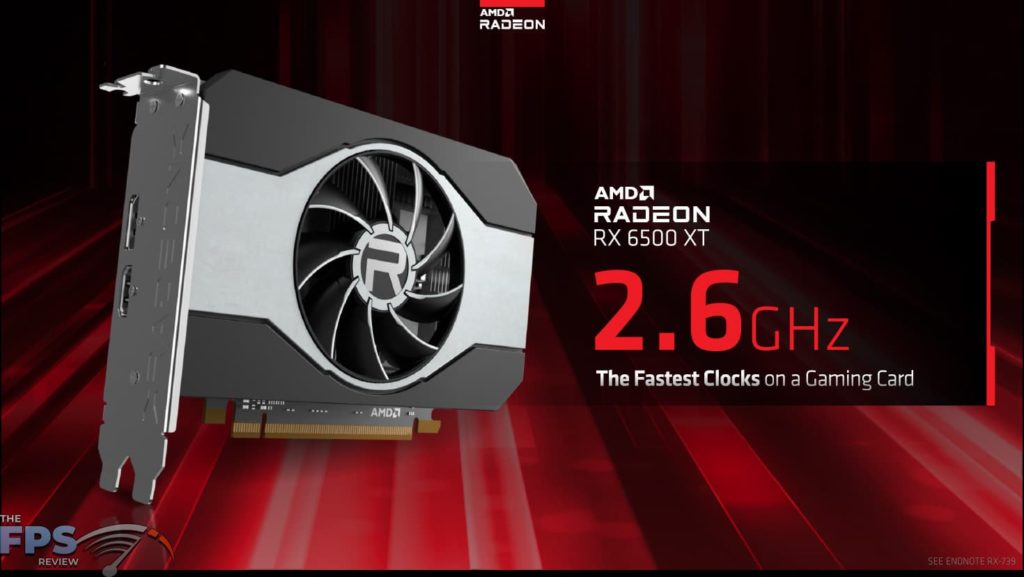 AMD Radeon RX 6500 XT Press Deck fastest clock speed