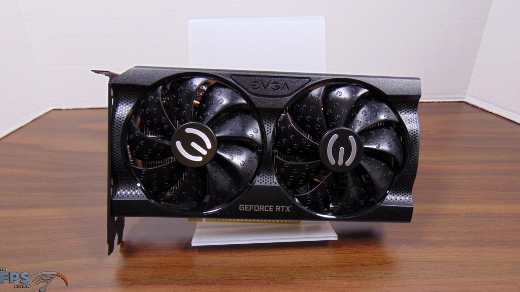 EVGA GeForce RTX 3050 XC BLACK GAMING video card front view