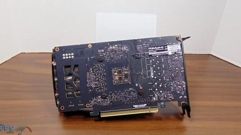EVGA GeForce RTX 3050 XC BLACK GAMING back view