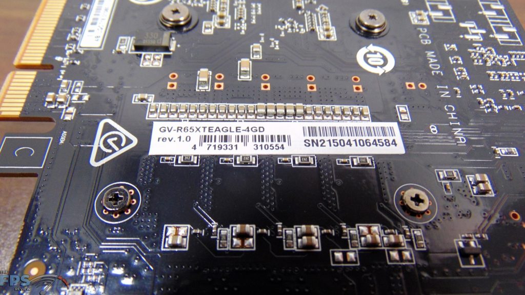 GIGABYTE Radeon RX 6500 XT EAGLE 4G video card label