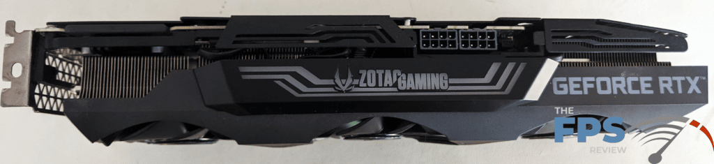 ZOTAC GAMING GeForce RTX 3090 Trinity Side View of Video Card PCI-Express Power