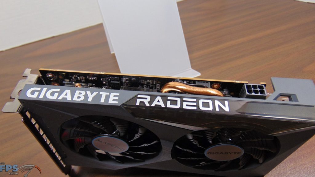 GIGABYTE Radeon RX 6500 XT EAGLE 4G video card top view
