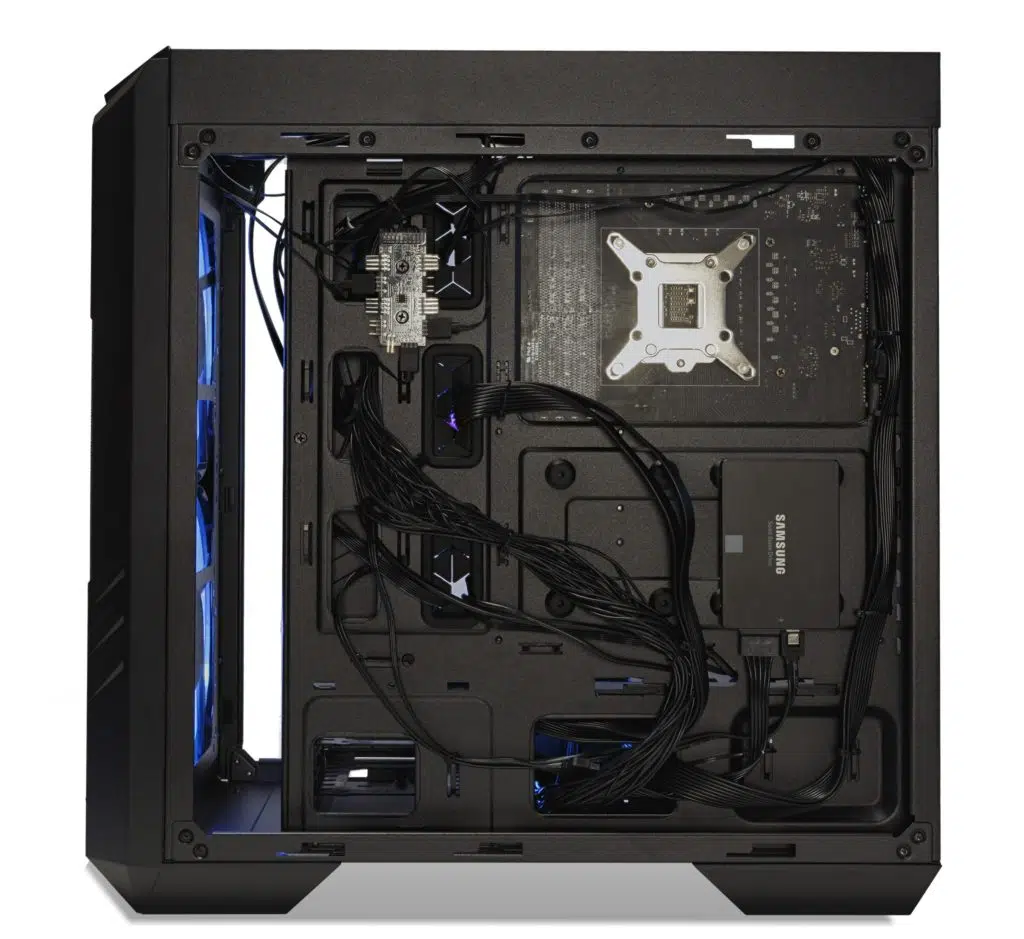 Cooler Master HAF 500 Case Back of Case with Side Panel Off