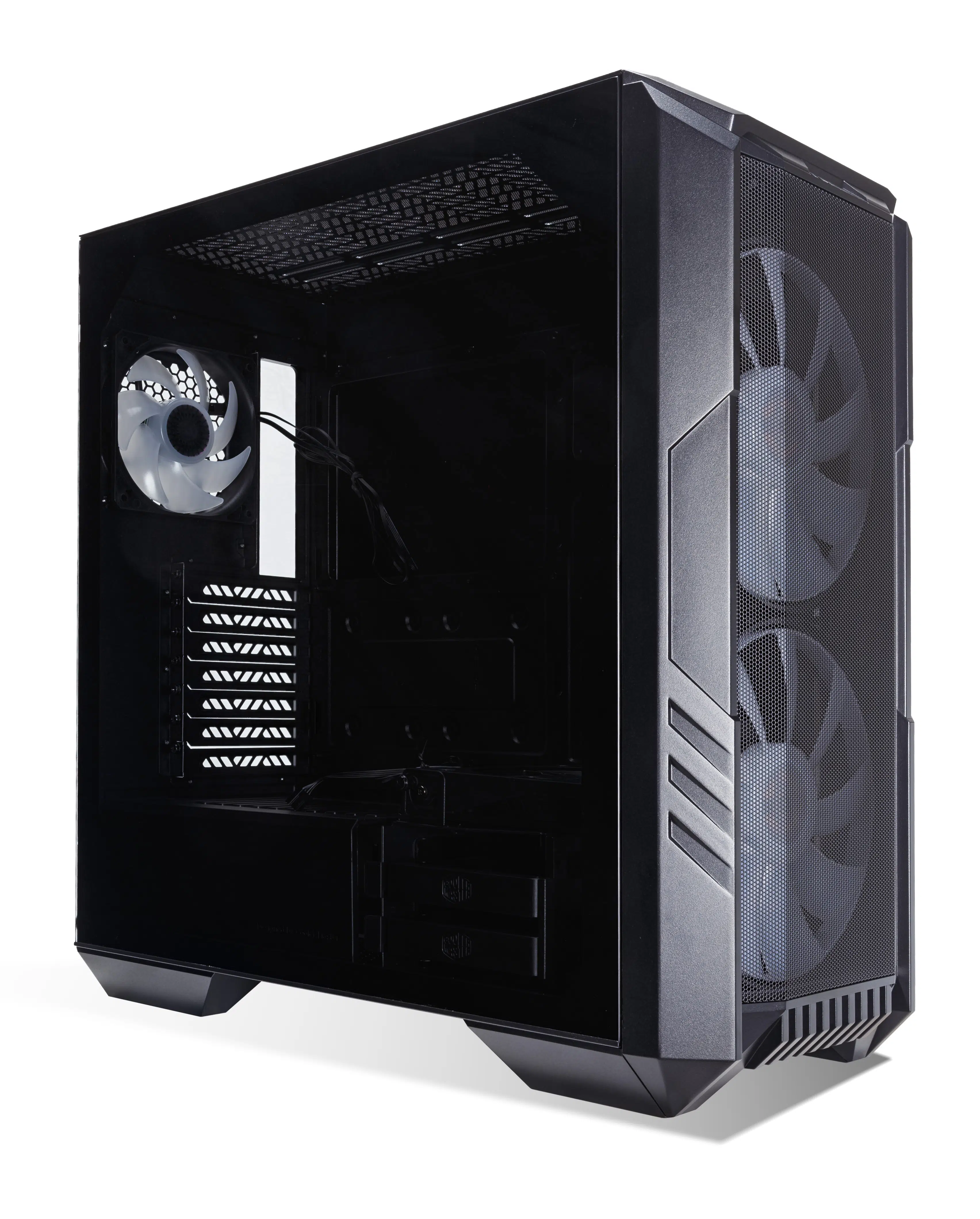 Cooler Master HAF 500 Case Side View with Side Panel On