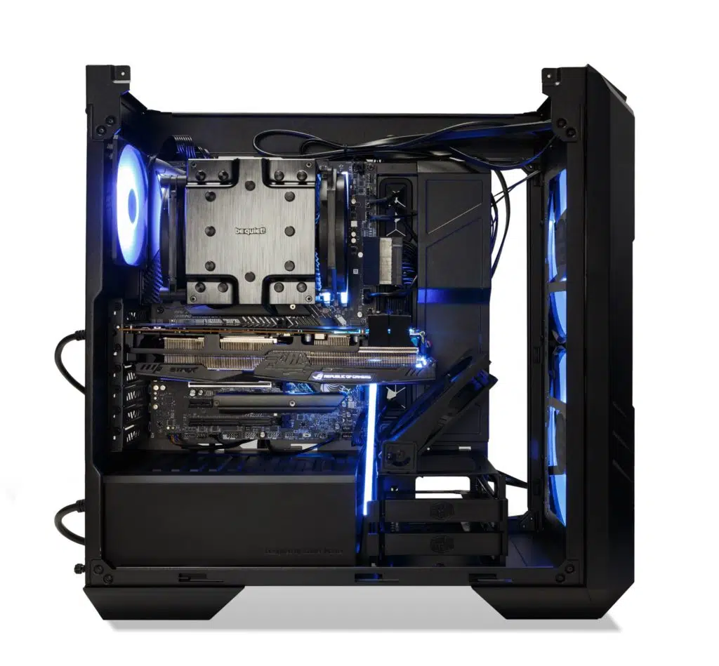 Cooler Master HAF 500 Case Opened Up with Removable Panels