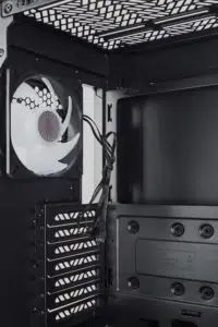 Cooler Master HAF 500 Case Inside Back of Case