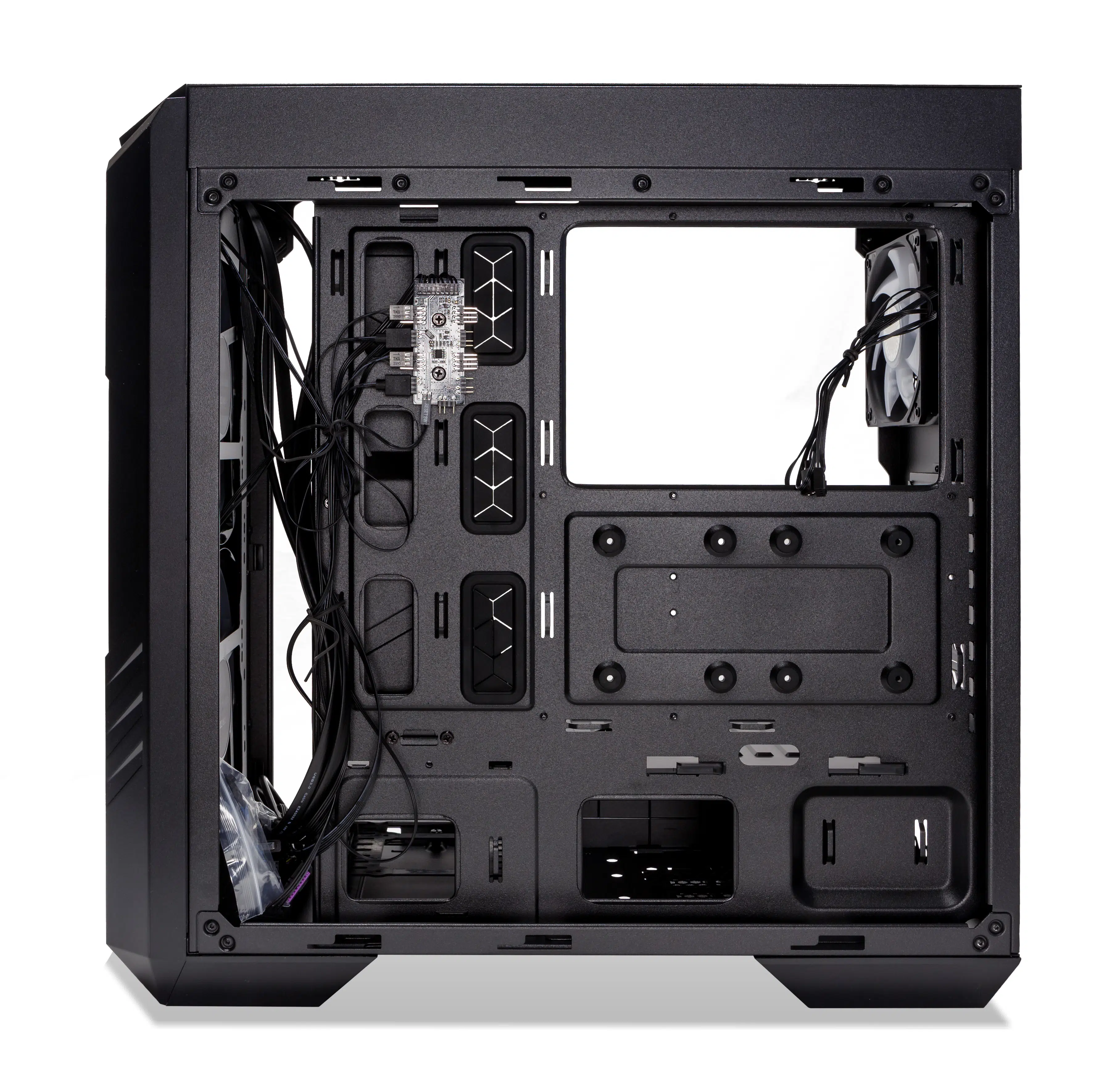 Cooler Master HAF 500 Case Back of Case Opened Up