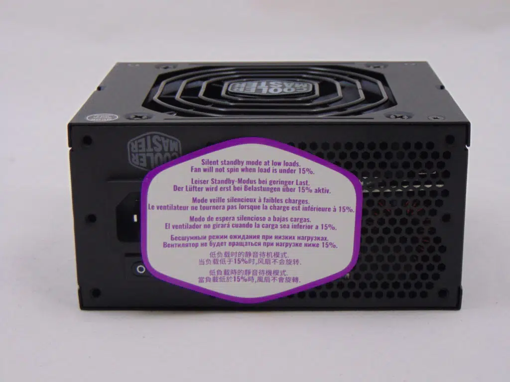 Cooler Master V650 SFX GOLD rear