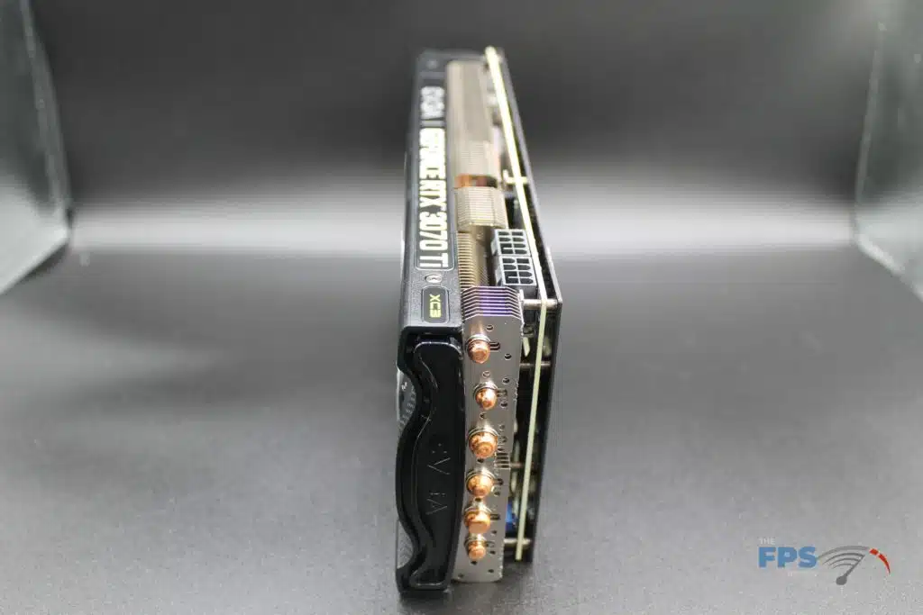 EVGA GeForce RTX 3070 Ti XC3 ULTRA GAMING rear card view