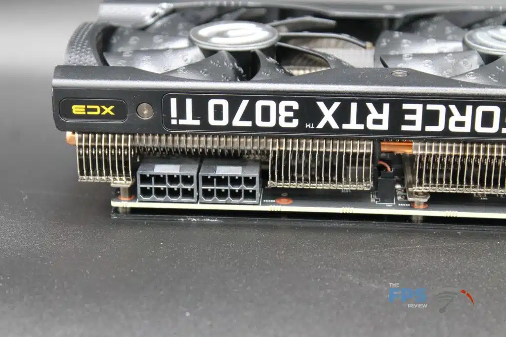 EVGA GeForce RTX 3070 Ti XC3 ULTRA GAMING power connector view