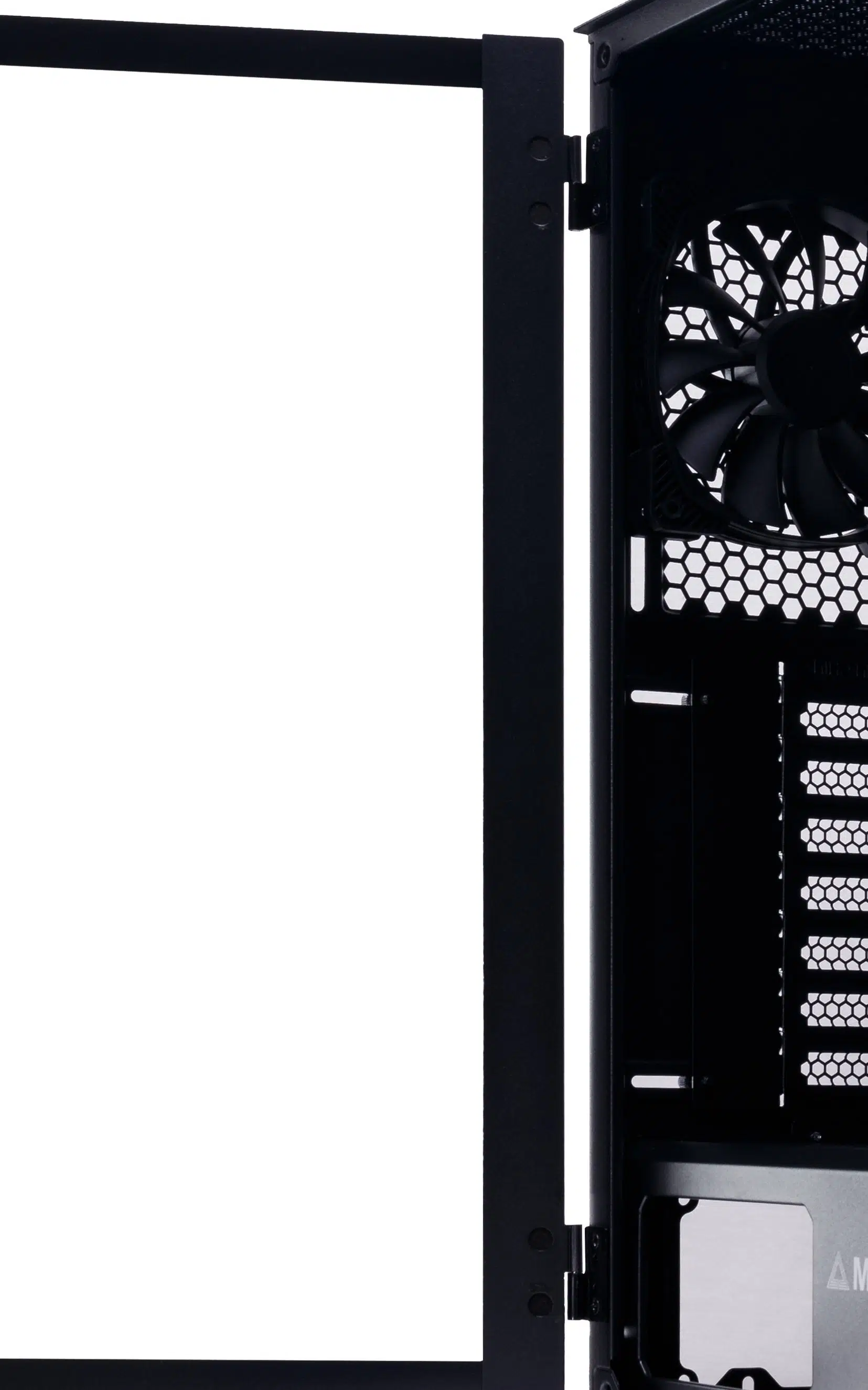 MONTECH AIR 1000 LITE Case Glass Side Panel Window Open