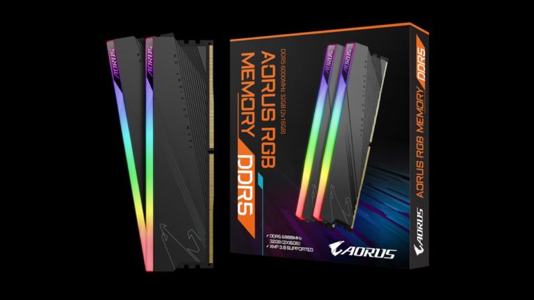 GIGABYTE Announces AORUS RGB DDR5 6000 MHz 32 GB Memory Kit