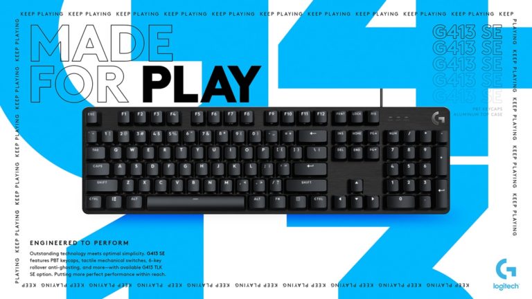 Logitech Launches G413 SE Mechanical Gaming Keyboards with Full Size and TKL Options