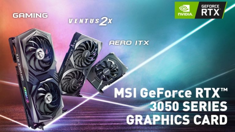 MSI Announces Six GeForce RTX 3050 Series Graphics Cards