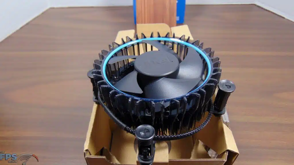 Intel Core i5-12400 included air-cooler thermal solution top view