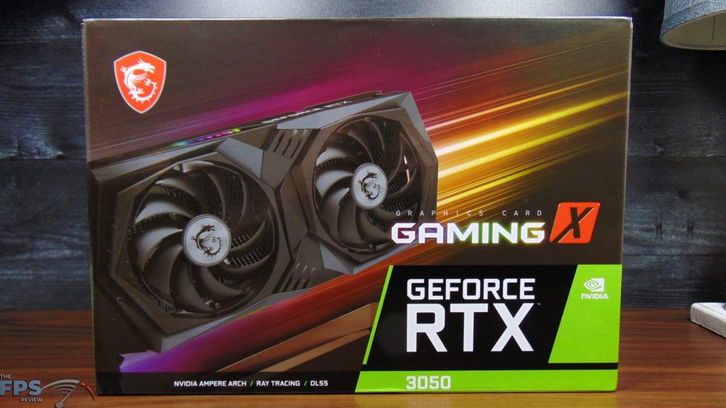 MSI GeForce RTX 3050 GAMING X Video Card Box Front