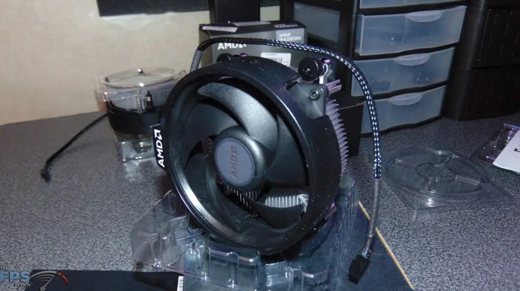 AMD Ryzen 7 5700G Heatsink and fan side view