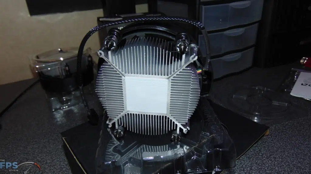 AMD Ryzen 7 5700G heatsink and fan bottom view