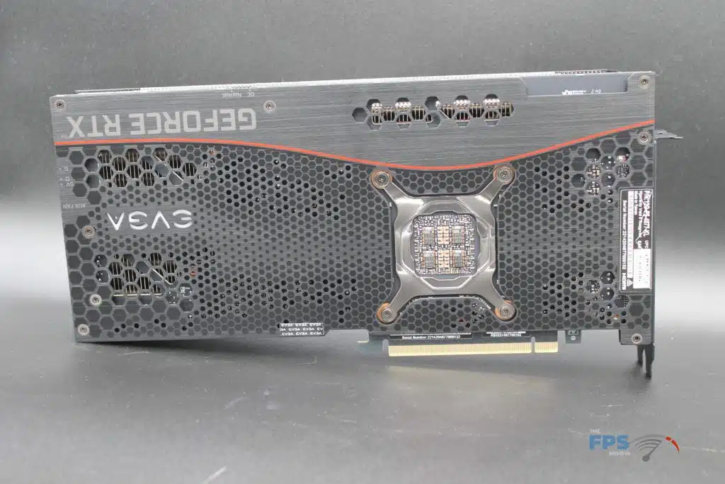 EVGA GeForce RTX 3080 12GB FTW3 ULTRA GAMING back of card