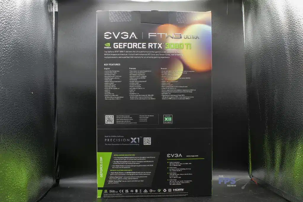 EVGA GeForce RTX 3080 Ti FTW3 ULTRA GAMING box rear