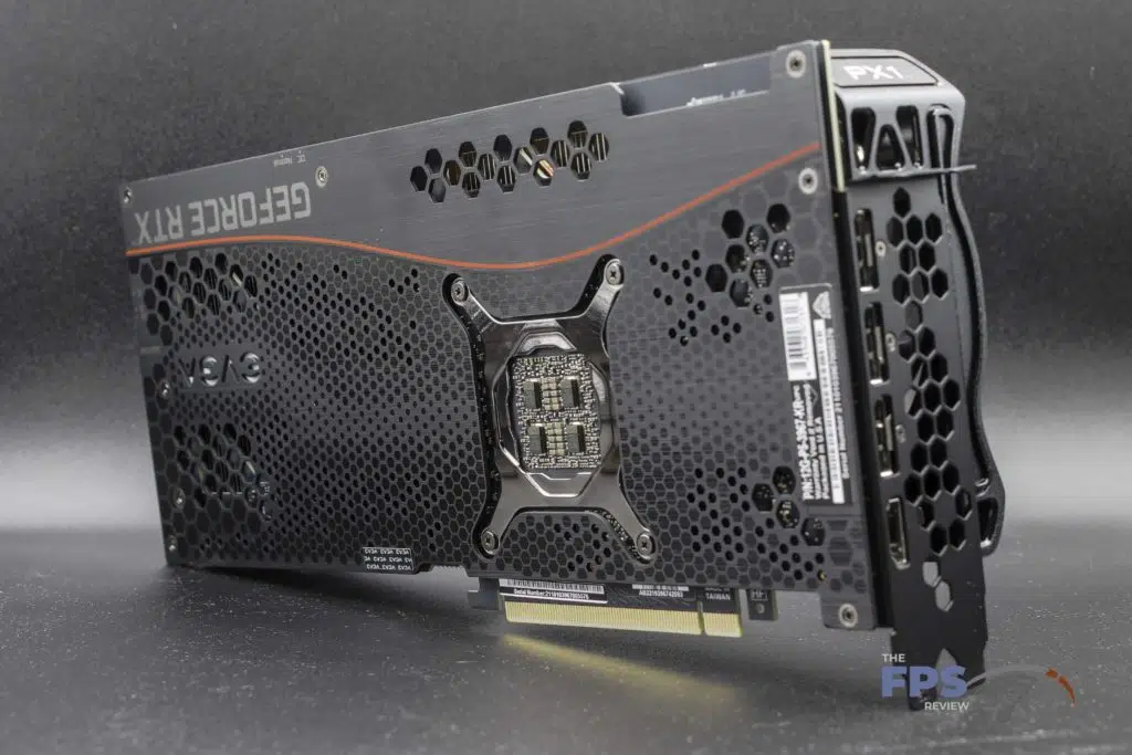 EVGA GeForce RTX 3080 Ti FTW3 ULTRA GAMING back angle view
