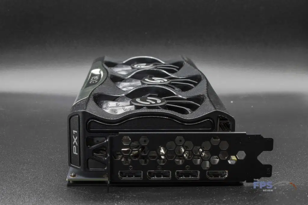 EVGA GeForce RTX 3080 Ti FTW3 ULTRA GAMING laying down view