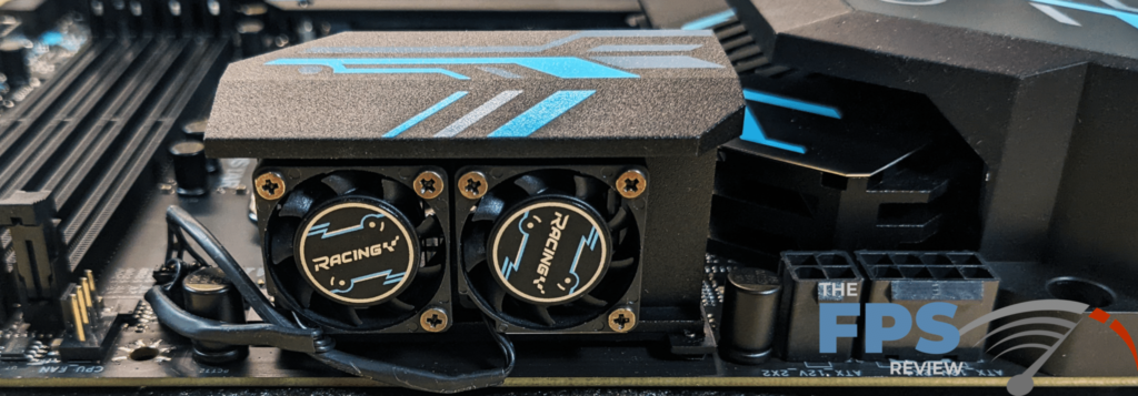 BIOSTAR Racing Z690 GTA Motherboard VRM cooling fans