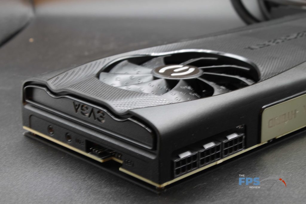 EVGA GeForce RTX 3080 Ti FTW3 ULTRA HYBRID GAMING power connector view