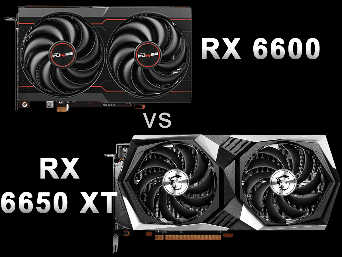 SAPPHIRE PULSE Radeon RX 6600 GAMING and MSI Radeon RX 6650 XT GAMING X Video Cards