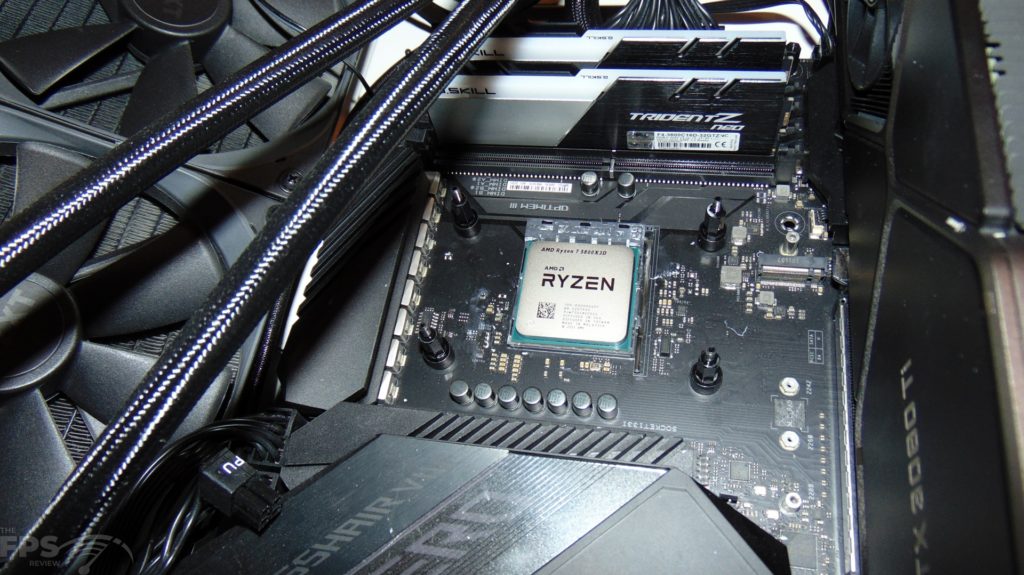 AMD Ryzen 7 5800X3D CPU Installed in Computer