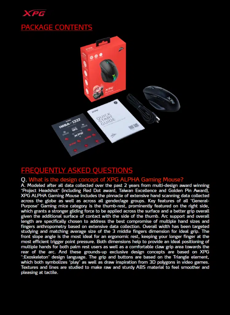 XPG ALPHA Wireless Gaming Mouse Presentation
