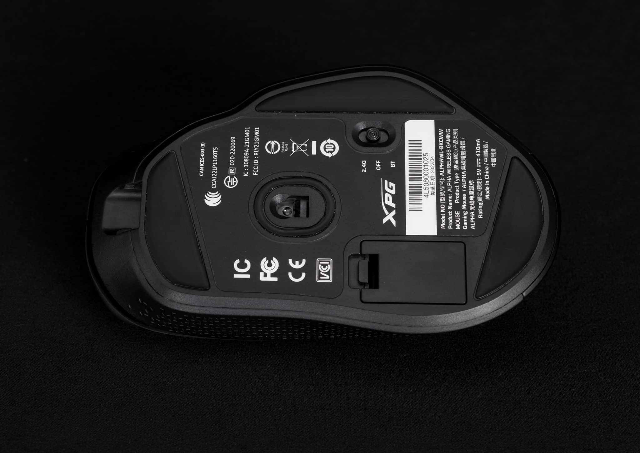 XPG ALPHA Wireless mouse bottom