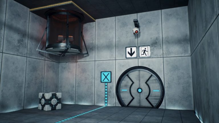 Here’s How a Portal Remake Could Look in Unreal Engine 5 with Ray Tracing