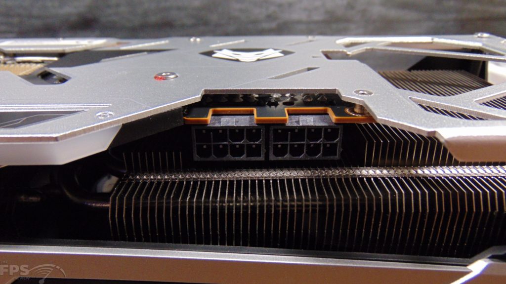 SAPPHIRE NITRO+ AMD Radeon RX 6700 XT GAMING OC Video Card Closeup of Power Connectors