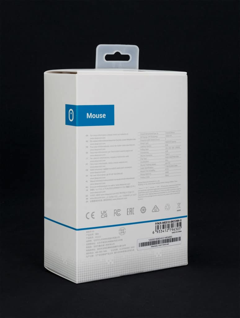 DeepCool MG510 Wireless Gaming Mouse box rear