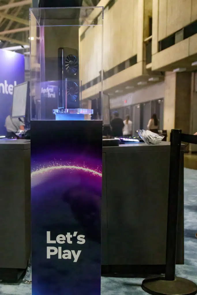 Intel ARC Discrete GPU in the showcase