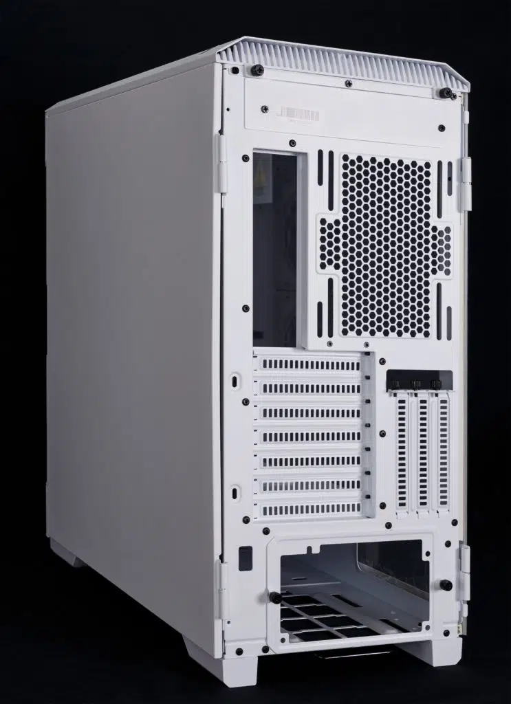 Phanteks P600s Matte White rear left
