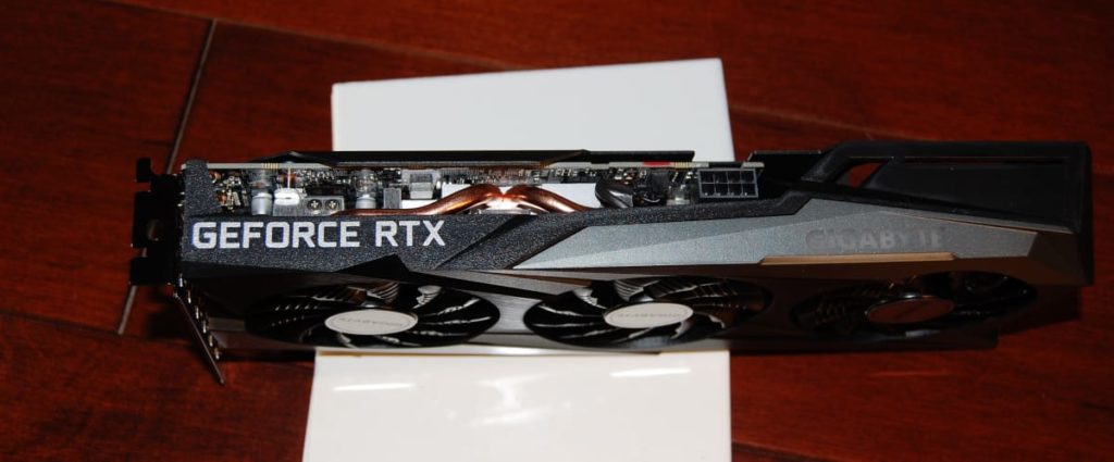 GIGABYTE GeForce RTX 3050 Gaming OC 8G Video Card top side