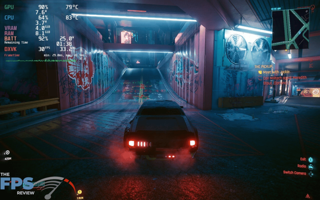 Steam Deck Cyberpunk 2077 Screenshot